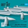 RESKIT RS72-0550 Matra MICA-EM missiles (4 pcs) (3D Printed) 1/72